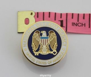 Nsa National Security Agency Badge Emblem Lapel Pin
