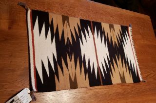 Authentic Navajo Gallup Rug Hand Woven With Tag
