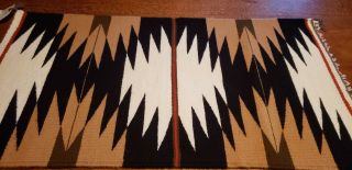 Authentic Navajo Gallup Rug Hand Woven With Tag 2