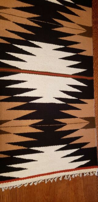 Authentic Navajo Gallup Rug Hand Woven With Tag 3