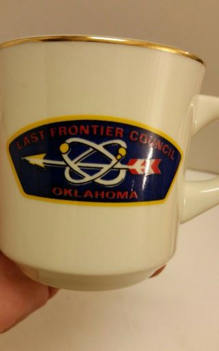 Boy Scout Collectible Mug Last Frontier Council Oklahoma Bsa G.