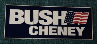 George W.  Bush Dick Cheney 2000 Presidential Campaign Bumper Sticker
