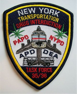 Htf Older Nypd Port Authority Amtrak Dea Drug Interdiction Task Force Patch