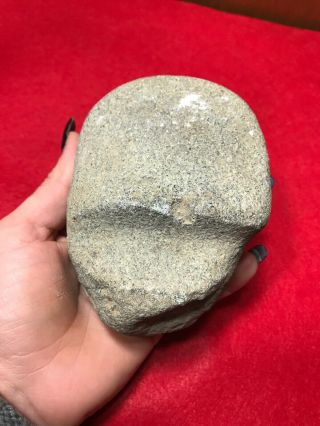 MLC S4476 4 1/8 3/4 Grooved Hardstone Stone Axe Artifact Old Relic X Ed Smith IL 3