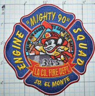 California Los Angeles County Fire Dept Engine 90 South El Monte Patch