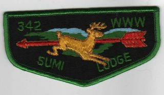 Oa Lodge 342 Sumi Www Flap Grn Bdr.  Forty - Niner Ca [mobx3 - 23g]