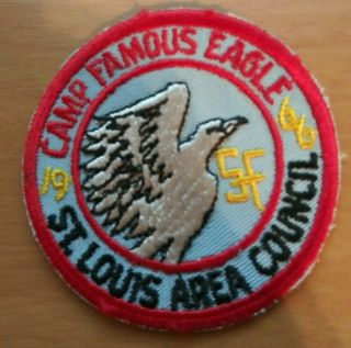 Camp Famous Eagle S - F Scout Ranch 1966 St Louis Camp Patch
