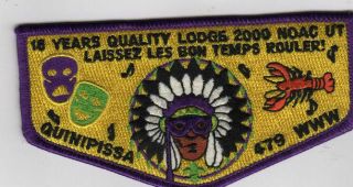 Oa Lodge 479 Quinipissa Flap S40 Noac 2000 Pur Istrouma Area Council [h4901]