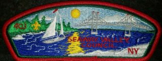 Seaway Valley Council Shoulder Patch Or Csp S - 11 Canton York Merged Bsa