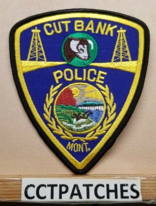 Cut Bank,  Montana Police Shoulder Patch Mt