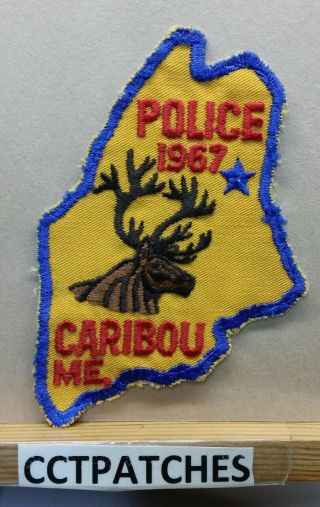 Caribou,  Maine Police Shoulder Patch Me