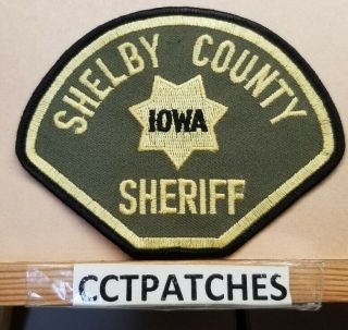 Shelby County,  Iowa Sheriff (police) Shoulder Patch Ia