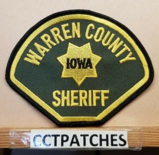 Warren County,  Iowa Sheriff (police) Shoulder Patch Ia