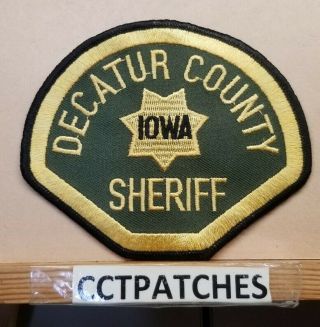 Decatur County,  Iowa Sheriff (police) Shoulder Patch Ia