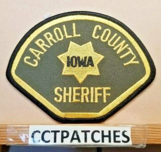 Carroll County,  Iowa Sheriff (police) Shoulder Patch Ia