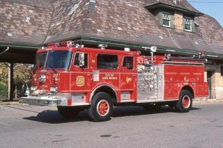 Long Branch Nj 1986 Fwd 4x4 Pumper - Fire Apparatus Slide