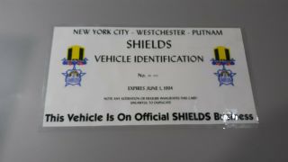 1994 York City Westchester Putnam Shields Business Vehicle Identification