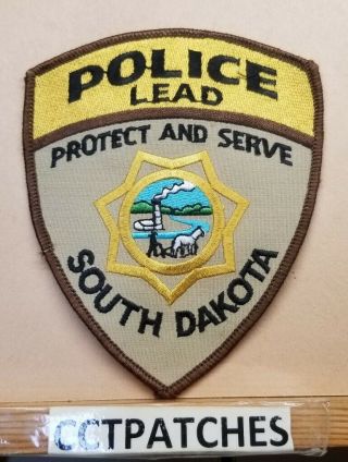 Lead,  South Dakota Police Shoulder Patch Sd