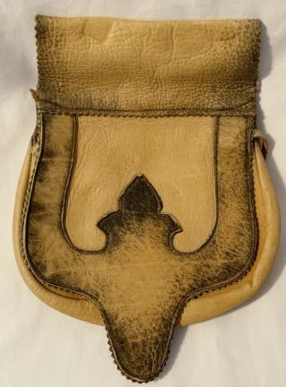 Vintage Front Street Leather Native American Style Tobacco Seed Pouch