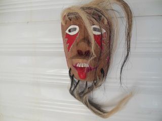 Yaqui Pascola Dance Mask Dog Carver Alv 8/91 Mexico Folk Art