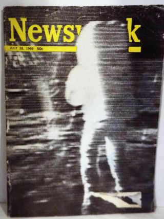 Newsweek,  July 28th,  1969,  Apollo 11,  Buzz Aldrin On The Moon