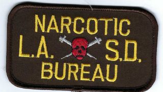 L.  A.  Co.  Narcotics Bureau Patch