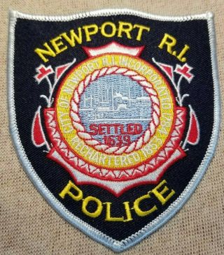 Ri Newport Rhode Island Police Patch