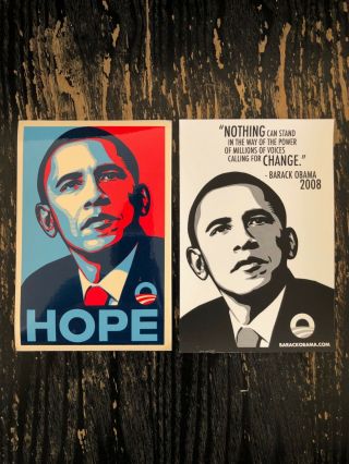 2008 Authentic Shepard Fairey X Barack Obama Hope Campaign Sticker