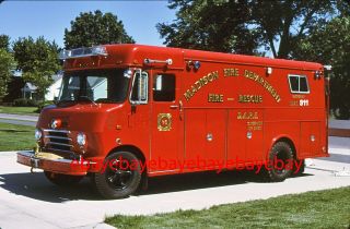Fire Apparatus Slide,  Rescue 4506,  Madison / Il,  1977 Ford / Gerstenslager