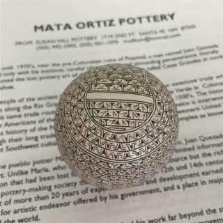 MATA ORTIZ POTTERY HAND CRAFTED SMALL POT - PRECISION BAND WORK - MEXICO - 3