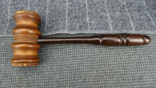 (b2) Vintage Wooden Wood Gavel Judge Lawyer Auctioneer 8 " Wood Hammer