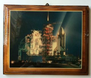 Color Photo Picture Of Shuttle Columbia Sts - 1 Dated On Back 4/12/1981
