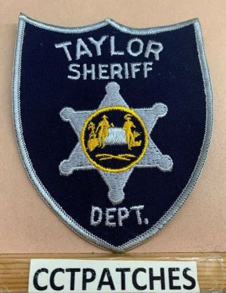Taylor County,  West Virginia Sheriff (police) Shoulder Patch Wv