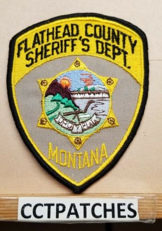 Flathead County,  Montana Sheriff (police) Shoulder Patch Mt