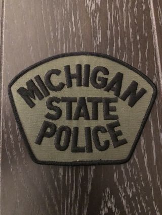 Michigan Mi State Trooper Police Department Officer Patch Swat Subdued Rare