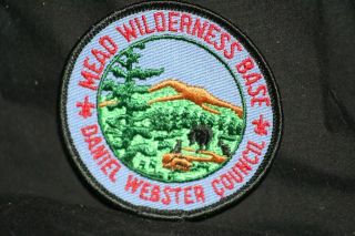 Boy Scout Mead Wilderness Base Daniel Webster Council Sew On Camp Patch 20