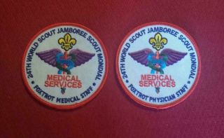 Foxtrot Medical Staff 2 Patch Set 2019 24th World Scout Jamboree Physician&staff