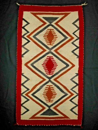 Navajo Navaho Indian Rug/weaving.  Good Color & Design.  Excond.  Nores