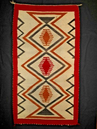 NAVAJO NAVAHO Indian Rug/Weaving.  Good Color & Design.  ExCond.  NoRes 3