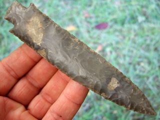 Fine 5 5/8 Inch G10 Tennessee Little Bear Creek Point With Arrowheads