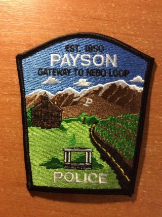 Patch Police Payson Utah State