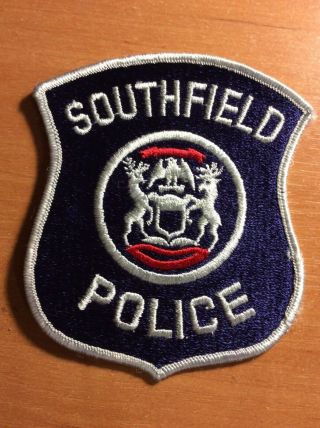 Patch Police Southfield Michigan Mi State