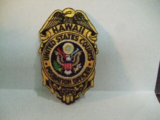 Police Patch United States Courts Probation Officer Hawaii