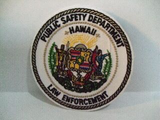 Police Patch Public Safety Department Law Enforcement Hawaii 3 Inch