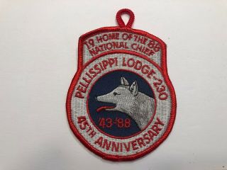 Bsa Pellissippi Lodge 230 45th Ann.  Patch Order Of The Arrow National Chief