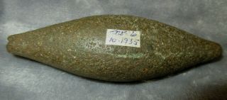 Old California Notched Charmstone With Docs - - Nr