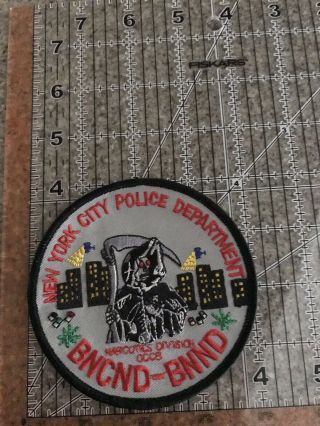 Nypd Narcotics Division (york) Patch