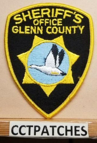 Glenn County,  California Sheriff (police) Shoulder Patch Ca