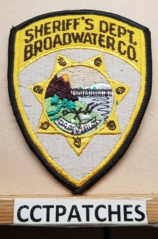 Broadwater County,  Montana Sheriff (police) Shoulder Patch Mt