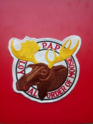 Vintage Loyal Order Of Moose Large Embroidered Patch